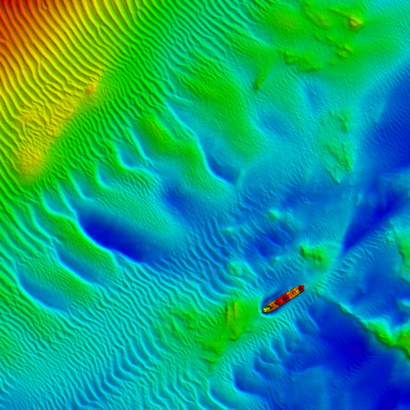 Crab fishery bathymetry